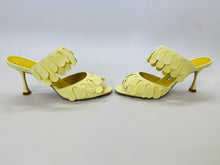 Load image into Gallery viewer, Manolo Blahnik Yellow Kelna Fringe Sandal Size 38