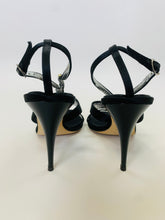 Load image into Gallery viewer, Giuseppe Zanotti Black Crystal Taz 90 Sandal Size 37