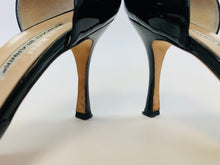 Load image into Gallery viewer, Manolo Blahnik Black D’orsay Sandal Size 39 1/2