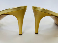 Load image into Gallery viewer, Giuseppe Zanotti Gold Crystal Sandal Size 39