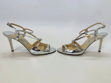Load image into Gallery viewer, Jimmy Choo Silver Paxton Sandal Size 39 1/2