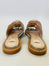 Load image into Gallery viewer, Fendi Studded Flower Slide Sandal Size 40