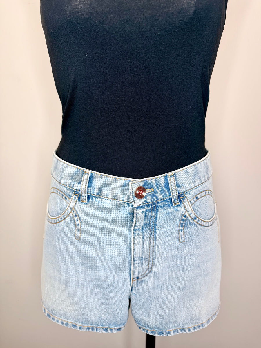 CHANEL NWT Coco Denim Shorts Size 40 – JDEX Styles