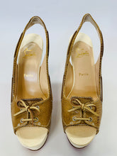 Load image into Gallery viewer, Christian Louboutin Jefferson Plato 140 Platform Slingback Size 39 1/2