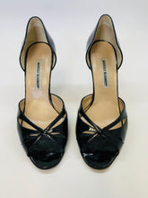Load image into Gallery viewer, Manolo Blahnik Black D’orsay Sandal Size 39 1/2