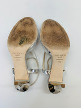 Load image into Gallery viewer, Jimmy Choo Silver Paxton Sandal Size 39 1/2