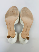 Load image into Gallery viewer, Manolo Blahnik White D’orsay Sandal Size 39 1/2