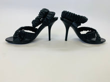 Load image into Gallery viewer, Burberry Black Strappy Sandals Size 36