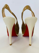 Load image into Gallery viewer, Christian Louboutin Jefferson Plato 140 Platform Slingback Size 39 1/2