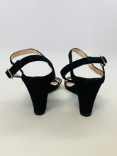 Load image into Gallery viewer, Prada Black Slingback Wedge Size 40