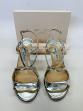 Load image into Gallery viewer, Jimmy Choo Silver Paxton Sandal Size 39 1/2
