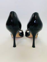 Load image into Gallery viewer, Manolo Blahnik Black D’orsay Sandal Size 39 1/2