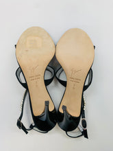 Load image into Gallery viewer, Giuseppe Zanotti Black Crystal Taz 90 Sandal Size 37