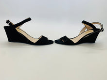 Load image into Gallery viewer, Prada Black Slingback Wedge Size 40