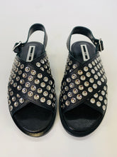 Load image into Gallery viewer, McQ by Alexander McQueen Black Kim Sandal size 40