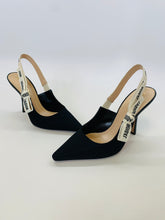 Load image into Gallery viewer, Christian Dior J’Adior Black Slingbacks Size 37 1/2