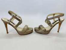 Load image into Gallery viewer, Ralph Lauren Collection Metallic Strappy Sandals Size 6 1/2