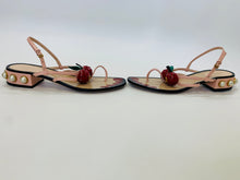 Load image into Gallery viewer, Gucci Hatsumomo Cherry Thong Sandal Size 37 1/2