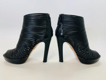 Load image into Gallery viewer, Prada Black Peep Toe Platform Boots Size 40