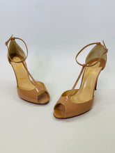 Load image into Gallery viewer, Christian Louboutin Nude Senora 100mm Sandals Size 39 1/2