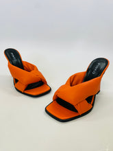 Load image into Gallery viewer, Pinko Orange Padded Cushion Sandals Size 37