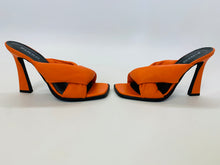 Load image into Gallery viewer, Pinko Orange Padded Cushion Sandals Size 37