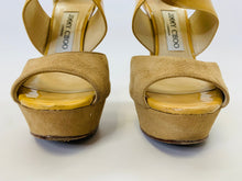 Load image into Gallery viewer, Jimmy Choo Beige Fiery Platform Sandal Size 36