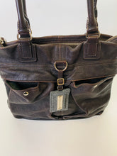Load image into Gallery viewer, Brunello Cucinelli Brown Textured Leather Shoulder Bag