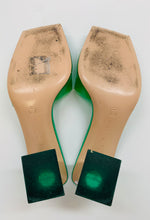 Load image into Gallery viewer, Gianvito Rossi Green Cosmic Mules Size 37