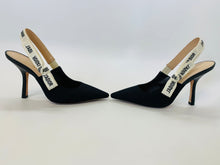 Load image into Gallery viewer, Christian Dior J’Adior Black Slingbacks Size 37 1/2