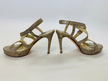 Load image into Gallery viewer, Ralph Lauren Collection Metallic Strappy Sandals Size 6 1/2