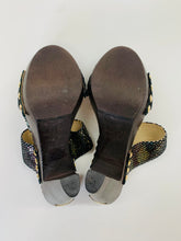 Load image into Gallery viewer, Jimmy Choo Ulrika Wooden Platform Sandals Size 37