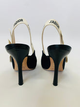 Load image into Gallery viewer, Christian Dior J’Adior Black Slingbacks Size 37 1/2
