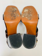 Load image into Gallery viewer, Chloe Brown Candice Sandals Size 37