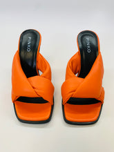 Load image into Gallery viewer, Pinko Orange Padded Cushion Sandals Size 37