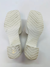 Load image into Gallery viewer, Gucci White Rubber Logo Slide Sandal Size 35
