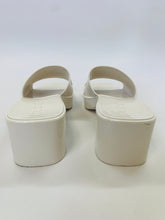 Load image into Gallery viewer, Gucci White Rubber Logo Slide Sandal Size 35