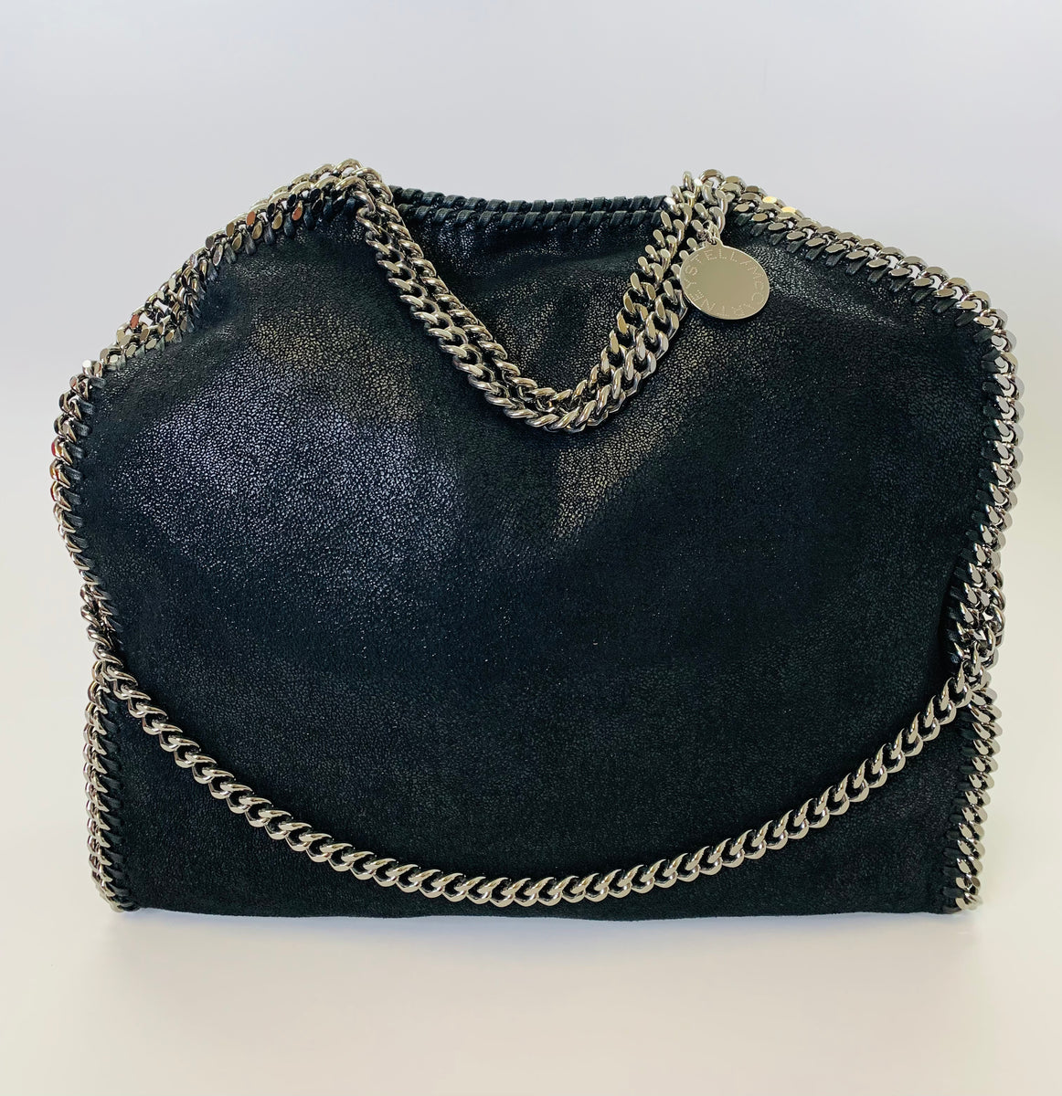 トートバッグ Stella Mccartney Foldable Falabella Black Bag Women Black Falabella Fold-Over Tote Bag | Stella McCartney US