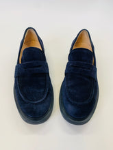 Load image into Gallery viewer, Gianvito Rossi Navy Harris Penny Loafer Size 37