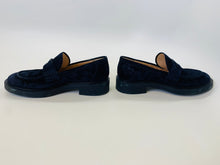 Load image into Gallery viewer, Gianvito Rossi Navy Harris Penny Loafer Size 37
