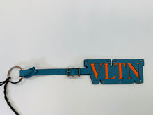 Load image into Gallery viewer, Valentino Garavani Blue Rockstud Key Ring