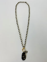 Load image into Gallery viewer, Rainey Elizabeth Pyrite, Diamond, Sterling Silver and Gold Vermeil Charm Necklace