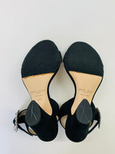 Load image into Gallery viewer, Jimmy Choo Black Maysa 85 Sandals Size 38 1/2