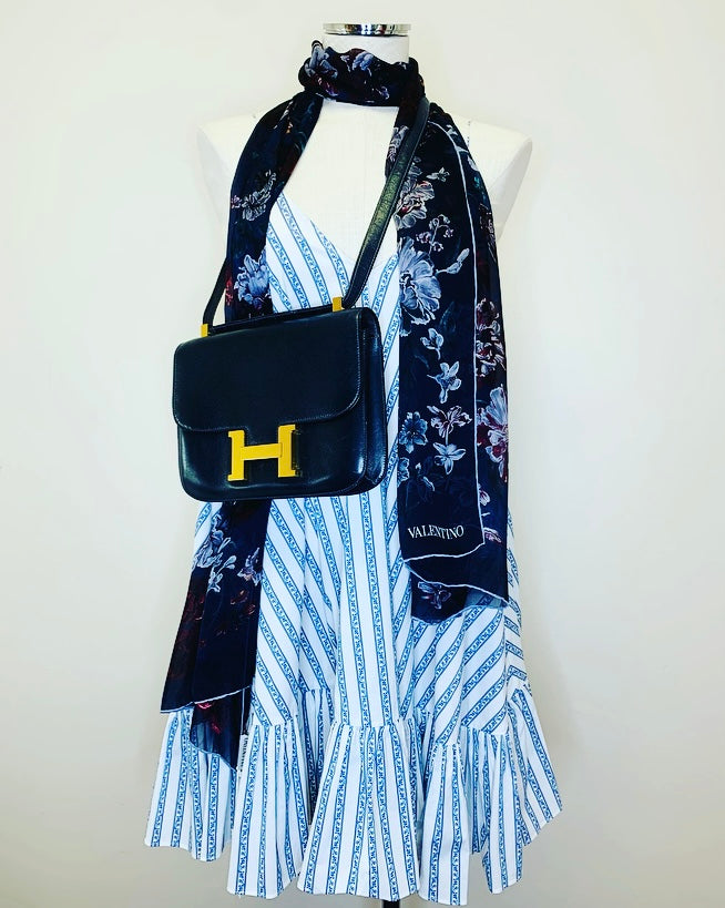 Caroline Constas White and Blue Laurel Dress Sizes S and M – JDEX Styles
