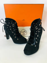 Load image into Gallery viewer, Hermès Parade Peep Toe Booties Size 36 1/2