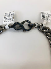 Load image into Gallery viewer, Rainey Elizabeth Blue Sapphire and Diamond Bar Pendant Necklace