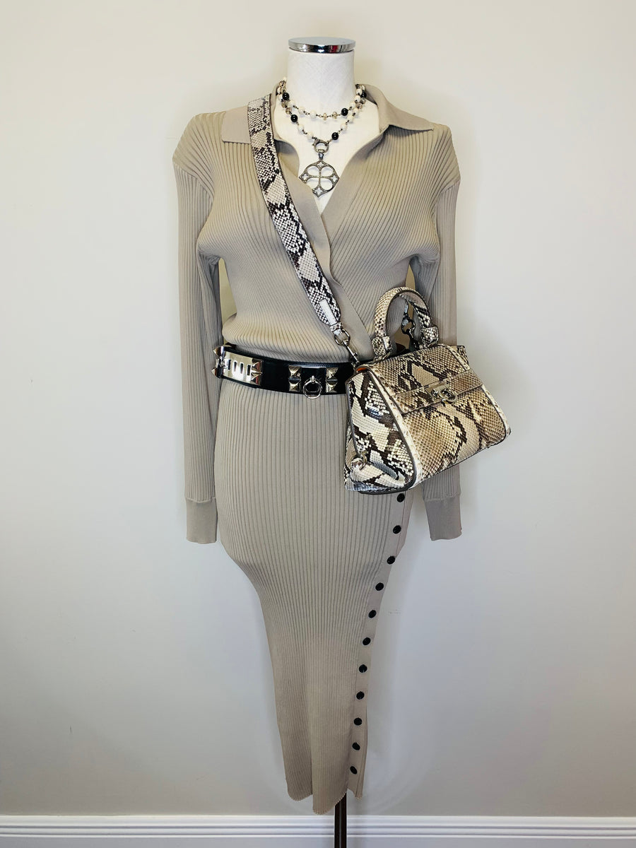 Self Portrait Ribbed Knit Dress Sizes M and L JDEX Styles Self Portrait Ribbed Knit Dress Sizes M and L JDEX Styles