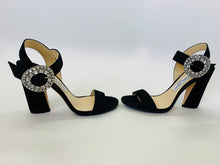 Load image into Gallery viewer, Jimmy Choo Black Maysa 85 Sandals Size 38 1/2