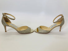 Load image into Gallery viewer, Jimmy Choo Gold Glitter Sandals Size 36