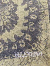 Load image into Gallery viewer, Valentino Garavani Large Green and Black Lace Print Shawl